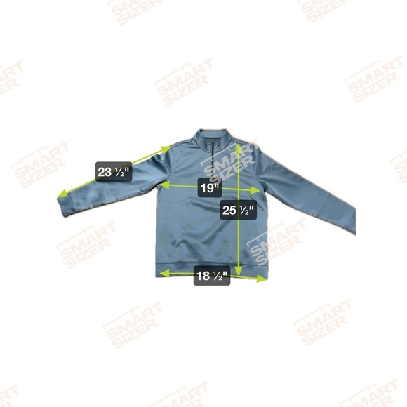 Hickey Freeman 1/4 Zip Pullover Striped Long Sleeve Mens Size Small Blue - Picture 8 of 10